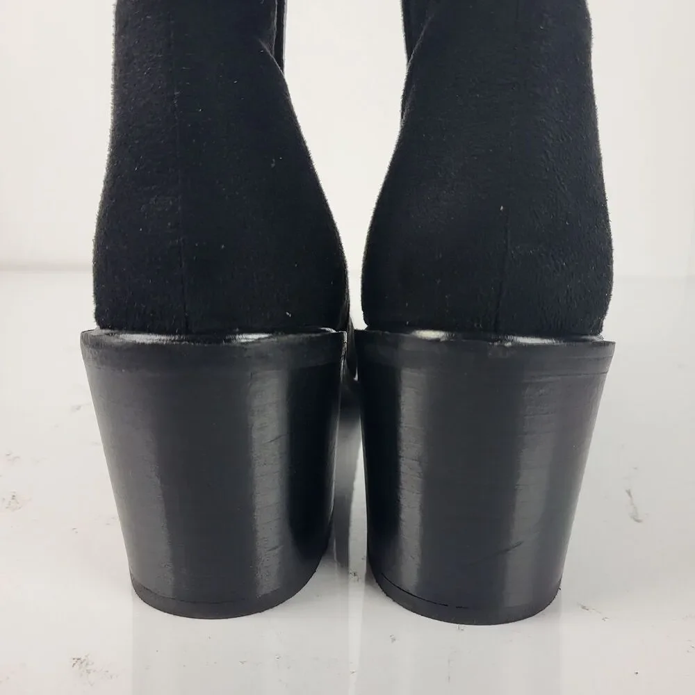 Seychelles Paradise City Women's Fabric Over the Knee Boots Black Size 10